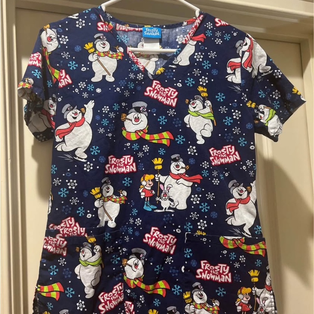Christmas Scrub Tops